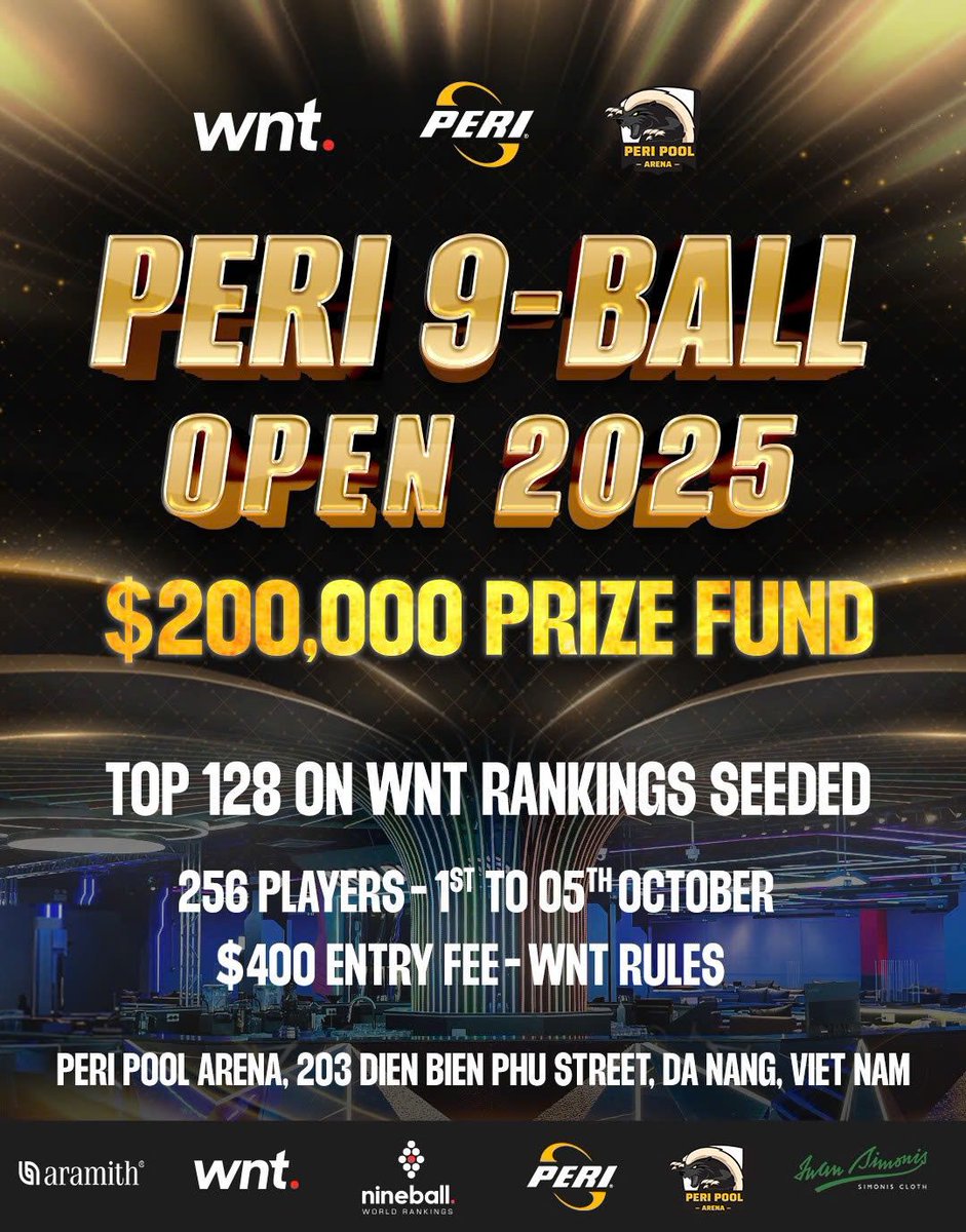 Peri 9-Ball Open Tournament 2025